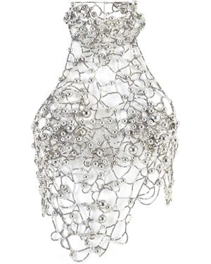 Khéla the Label Crysalara Beaded Top - White