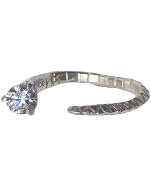 Aki Roc Jewelry Rise Ring Sterling - White