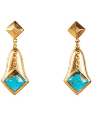 Christina Greene Plath Earrings - Blue