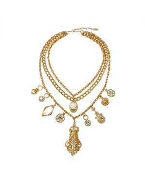 Caramel Vintage Jewellery Vintage Plated Lilibeth Necklace - Metallic