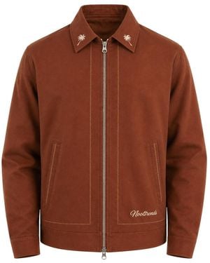 Nooltrends Mocha Palmeraie Embroidered Jacket - Brown