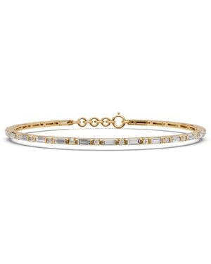 Aya Fine Jewelry Sloane 2 Carat Round & Baguette Lab Grown Diamond Tennis Bracelet - White