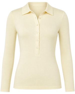 Ats the Label Neutrals Kian Soft Ivory Button Collar Top - Natural