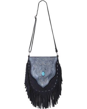 Jodi Lee Benny Owl Bag Metallic - Blue