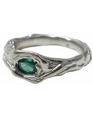 Mitsymay Jewellery One Of A Kind Emerald Ring - Green