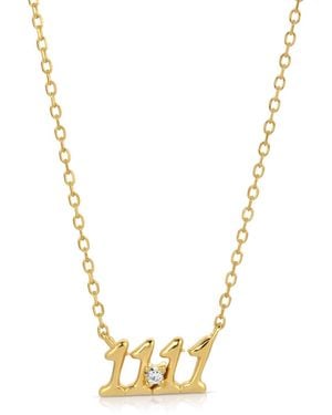 Zepplin the Label Angel Number Necklace - Metallic