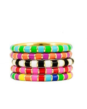 Pinnole Curious Ring Stack - Green