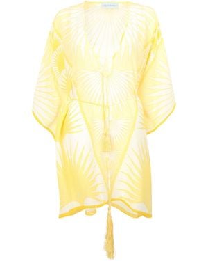 Pinkhouse Mustique Lotty B Short Kaftan - Yellow
