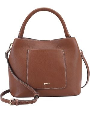 Paul Costelloe Rosa Leather Bag - Brown