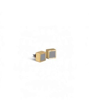 Svetlana Vukov Cube Stud Earrings - White