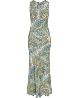 J. Marie Miramar Sleeveless Maxi Dress - Green