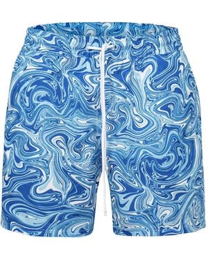 Ekcentrik Aquadelic Swim Shorts - Blue