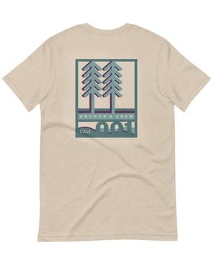 Anchor and Crew Neutrals Desert Dust One Field Notes Organic Cotton T-Shirt - Natural