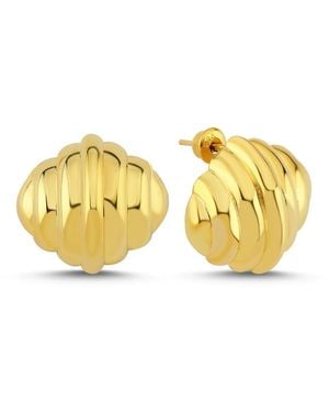 RADIAN jewellery Shell Earrings - Yellow