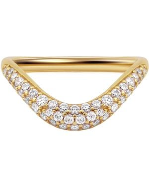 Arte Madrid Sierra Pavé Contour Nesting Ring - Metallic