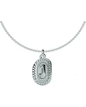 Shaded the Label Rodeo Cowboy Hat Pendant Necklace - Metallic