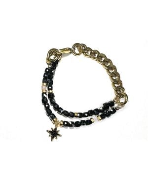 Rachel Nathan Remix Duo: Spinel & Botswana Agate - Metallic