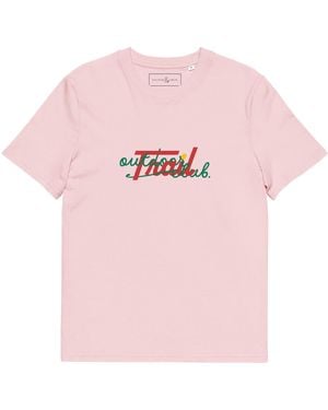 Anchor and Crew Cotton Outdoor Trail Club Supply Organic Cotton T-Shirt - Pink