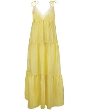 Sasha La Mer Lulu Silk Dress, Colour Illuminating - Yellow