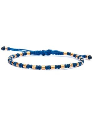 Harbour Uk Oxford Vermeil Rope Bracelet - Blue