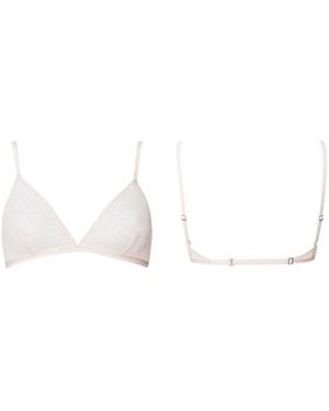 Bott Lingerie Wireless Lace Triangle Bra La First - Black