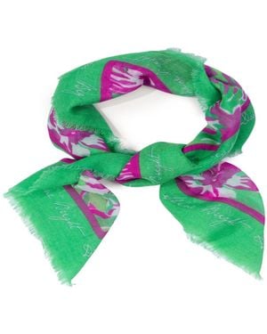 Saachi Eco Luxe Print Bloom Bandana - Green