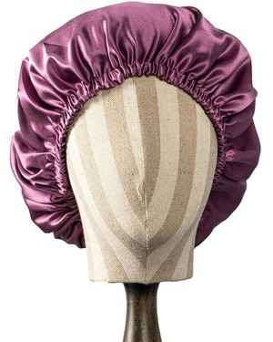 Soft Strokes Silk Pure Mulberry Silk Double Layer Bonnet Fig Tree - Purple