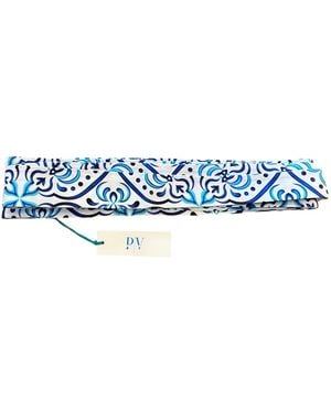 Perlavera Zelda Capri Tile Printed Belt - Blue