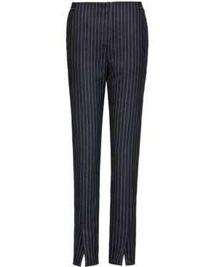 Smart and Joy Stripes Cigarette Pant - Blue