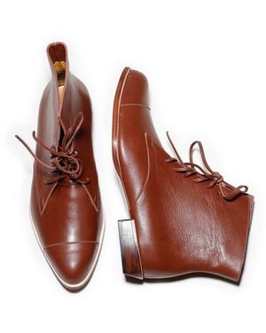 Mafalda Liz Havana Ankle Boots - Brown