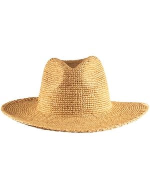 Shaded the Label Neutrals Colona Natural Straw Fedora Hat