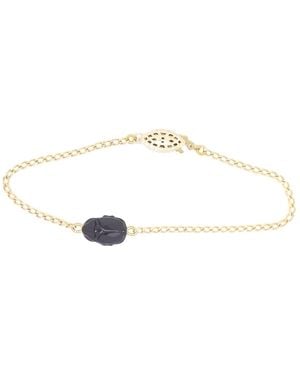 SALOME Noir Scarab Bracelet - Metallic