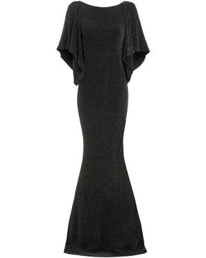 Sarvin Marylin Cowl Back Gown - Black