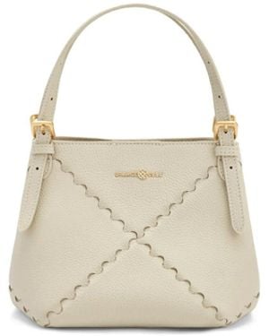 Orange Cube Dusk Mosaic Mini Tote - White