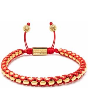 Nialaya String Box Chain Bracelet - Red