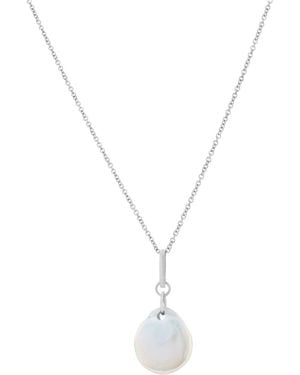 Bermuda Watch Company Annie Apple Cora Sterling Silver Moonstone Charm Pendant Necklace - Metallic