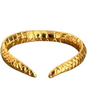 Aki Roc Jewelry Edge Ring - Metallic