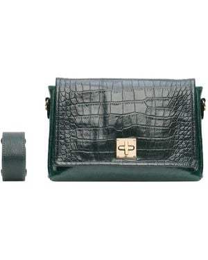 L2R THE LABEL Josephine Messenger Bag - Green