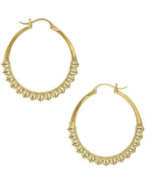 Astor & Orion Calla Lightweight Hoops Small - Metallic