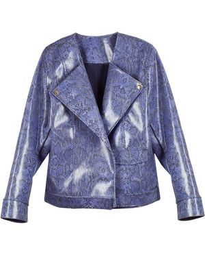 Paloma Lira Motorcycle Jacket - Blue