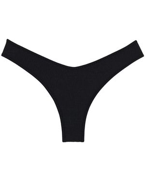 Montce Rib Lulu Bikini Bottom - Black