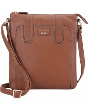 Paul Costelloe Marble Crossbody Bag - Brown