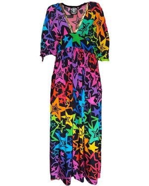 Any Old Iron New Star Printed Kaftan Dress - White