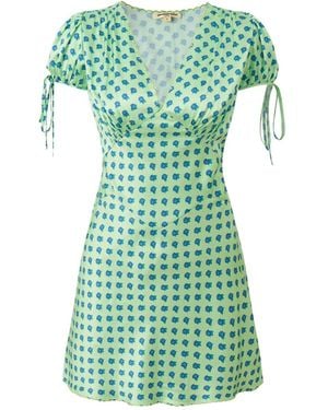 Pecanpepperpelican Hydrangea Short Dress - Green