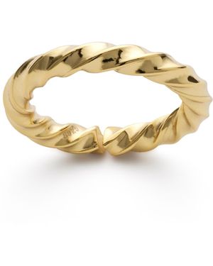 Elk & Bloom Twist Band Ring - Metallic