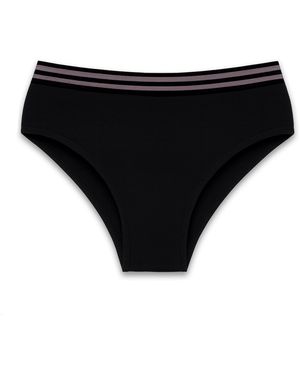 Zelf Intimates Aura Soft Panty Recycled - Black