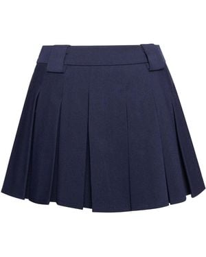 Miss Circle New York Nasya Pleated Mini Skort - Blue
