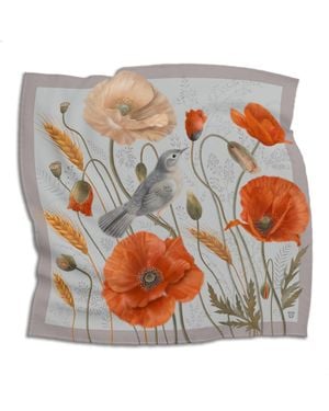 Silk&Soul Poppy Scarf - Grey