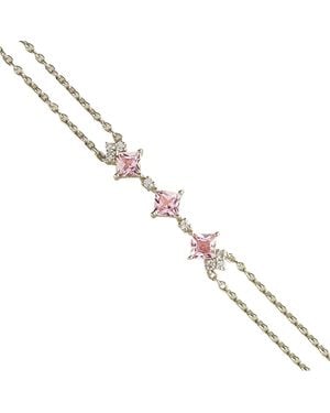 Juvetti Forma Bracelet Set With Sapphire & Diamond - Metallic