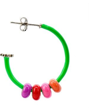 Pinnole Caterpillar Earring Mix - Green